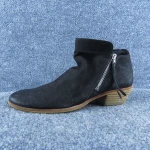 Sam‎ Edelman Packer Women Ankle Boots Black Leather Zip Size 8 Medium